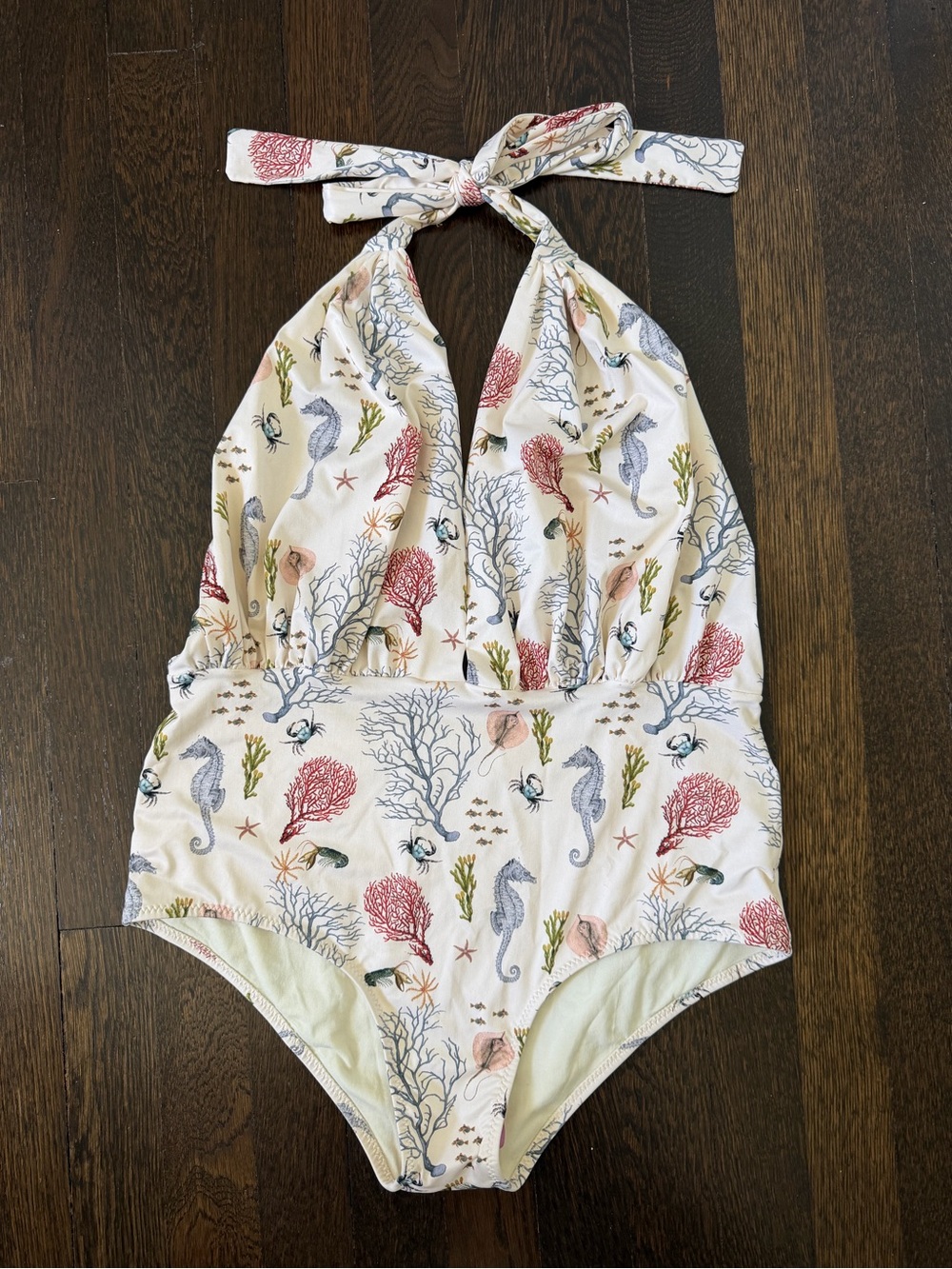 Carolina K One Piece Halter swimsuit Large